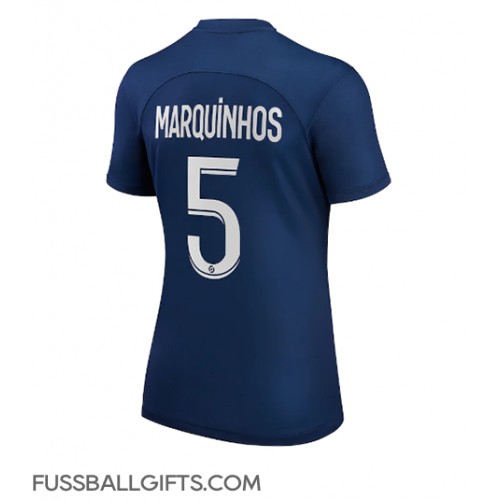 Paris Saint-Germain Marquinhos #5 Fußballbekleidung Heimtrikot Damen 2022-23 Kurzarm